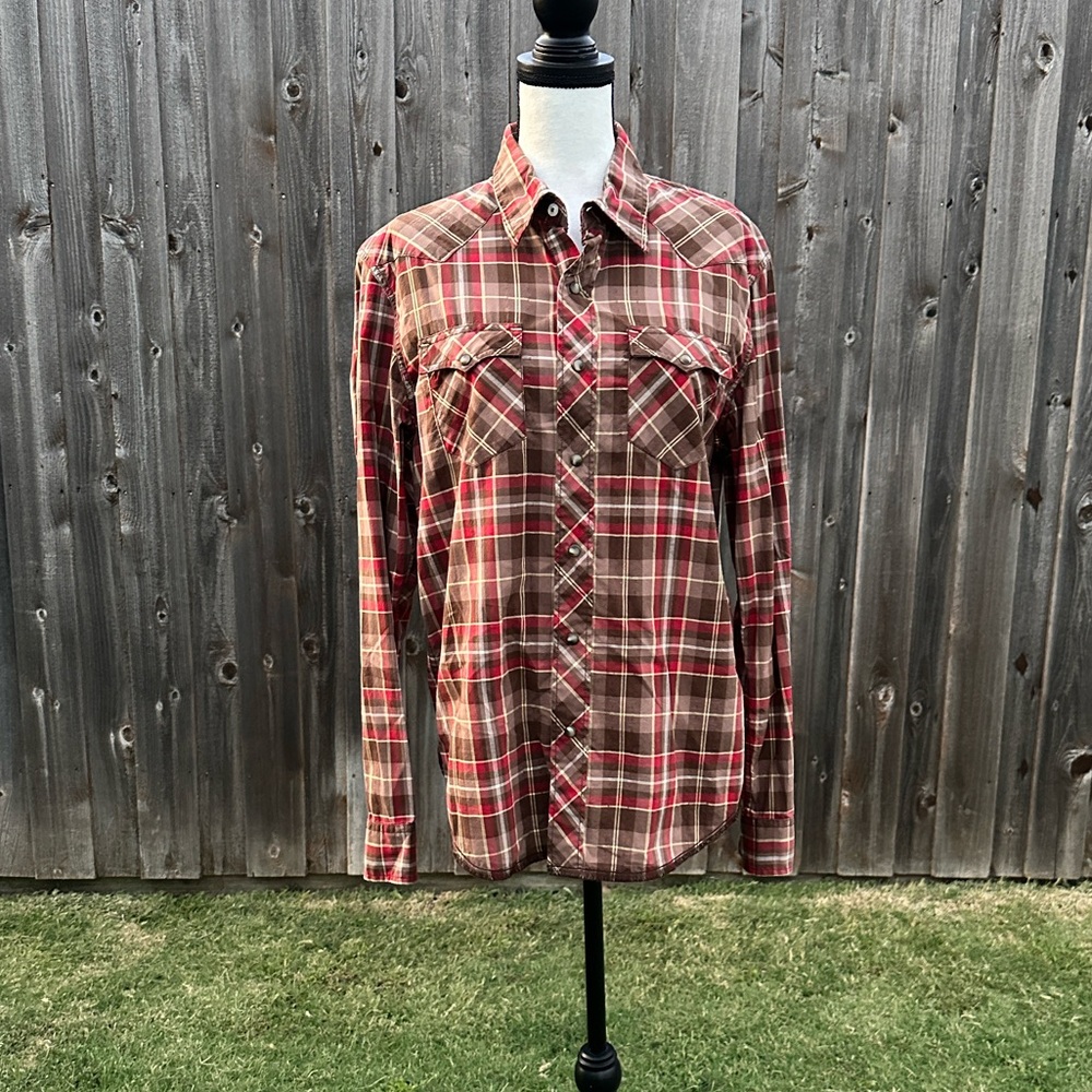 American Eagle Outfitters Plaid Button-Down Shirt EUC